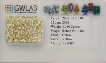 Zonder minimumprijs - 379 pcs Diamant (Natuurlijk gekleurd), Bijoux, Sacs & Beauté, Pierres précieuses