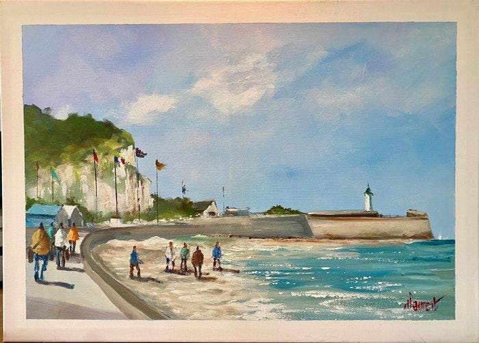 Philippe Laurent (XX-XXI) - Saint-Valery en Caux, Normandie, Antiquités & Art, Art | Peinture | Classique