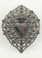 Ex-voto - Argent 800 - 1850-1900 - Génial !, Antiek en Kunst