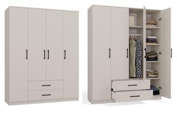 Kledingkast paris  creme 160x52x200 (Kledingkasten), Verzenden