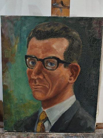 Escuela Impresionista Europea (XX) - Retrato de empresario