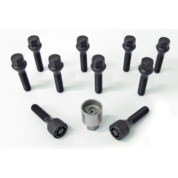 H&R Wielboutenset konisch M12x1.50 - Lengte 40mm - Zwart - 1, Verzenden, Nieuw
