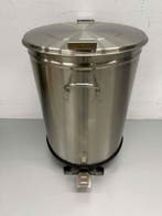 Poubelle en acier inoxydable Poubelle avec commande au pied, Articles professionnels, Verzenden