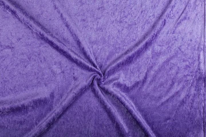 Fluweel stof lila stof - 10m rol - Velours stretch, Hobby en Vrije tijd, Stoffen en Lappen, Verzenden
