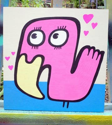 Kev Munday - Love Bird, Antiek en Kunst