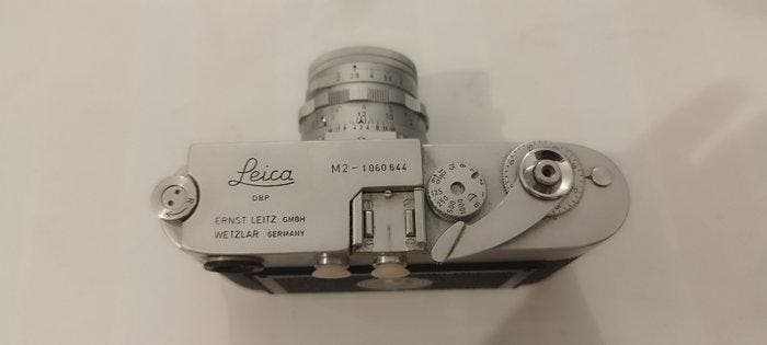 Leica M2 + Summicron 50mm/2 Meetzoeker camera, Verzamelen, Foto-apparatuur en Filmapparatuur