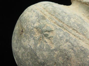 Byzantin Terre cuite grenade au feu grec décorée (1x) - 10