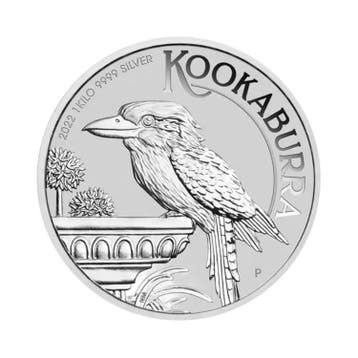 1 kilo zilveren Kookaburra munt 2022