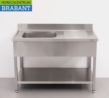 Evier HCB en acier inoxydable 120 x 60 cm Horeca, Verzenden
