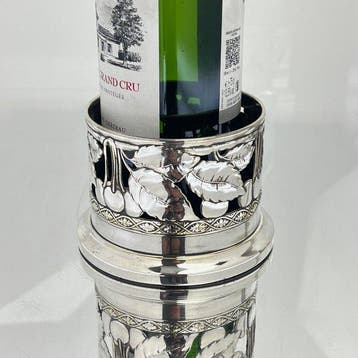 Jurst & Co - Flessenonderzetter - kersen, bladeren -, Antiek en Kunst