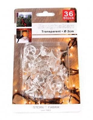 Kleine zuignapjes raamverlichting 2 cm doosje 36 stuks, Nieuw