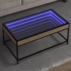 vidaXL Salontafel met Infinity LED 90x50x41 cm sonoma, Verzenden, Nieuw