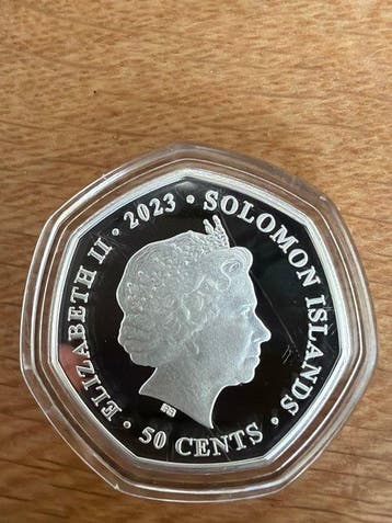 Îles Salomon. 50 Cent 2023 König der Löwen 9g Silver Plated