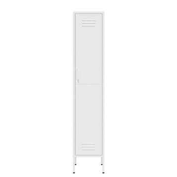 Lendo Online Lockerkast Metaal 35x50x180 cm Wit, Verzenden