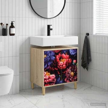 vidaXL Badkamerkast KIEL Sonoma 60 x 40 x 60 cm Bewerkt hout, Verzenden
