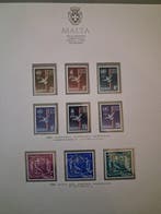 Malta 1964/1982 - Collectie met bladen en serviezen! 78, Gestempeld