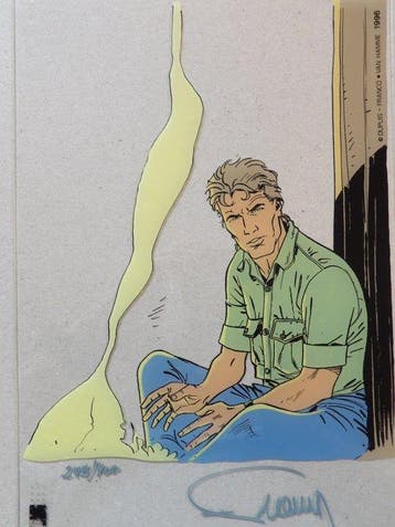 Largo Winch - gezeefdrukt plexiglas - gesigneerd - oplage, Nieuw