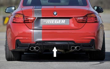 Rieger diffuser | geschikt voor BMW 4-Serie F32 / F33 / F36, Verzenden