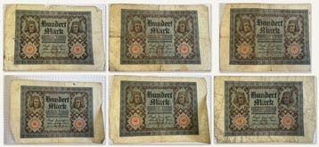 Duitsland. - 54 x 100 Mark - 1920 - Ro. 67 / Pick 69 (Zonder, Postzegels en Munten
