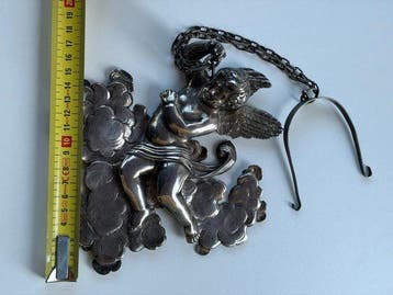 Decoratief ornament - Engel in zilver