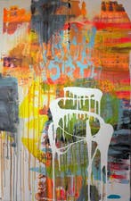 Karl Lagasse - GRAND TABLEAU Know our Worth, Antiquités & Art