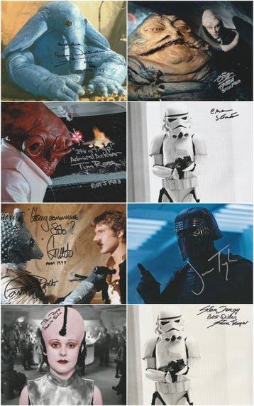 Star Wars - Big Lot of 8 Autographs!, Nieuw