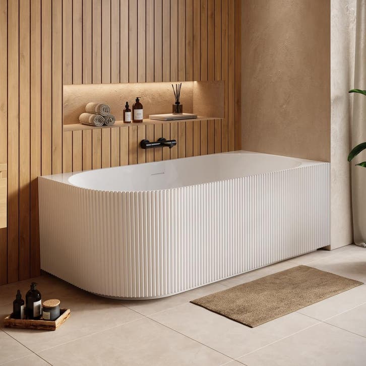 Ligbad Havana 170 x 80 x 58 cm Hoekbad Links Wit, Doe-het-zelf en Bouw, Sanitair, Nieuw, Verzenden