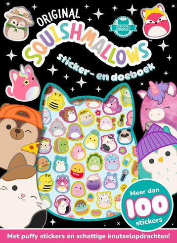 Original Squishmallows sticker- en doeboek (Goed), Verzenden