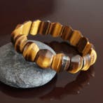 Tijgeroog-set — Armband & Oorbellen. Natuursteen zonder