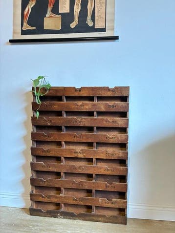 Armoire de classement - 40/4 - Bois dur, Bois de pin - Boîte