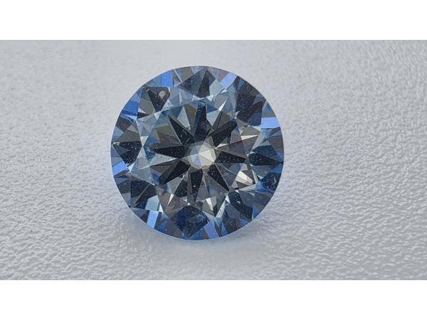 Veiling - Moissanite briljant 1.00 crt Blue ( GRA gecertific, Handtassen en Accessoires, Edelstenen