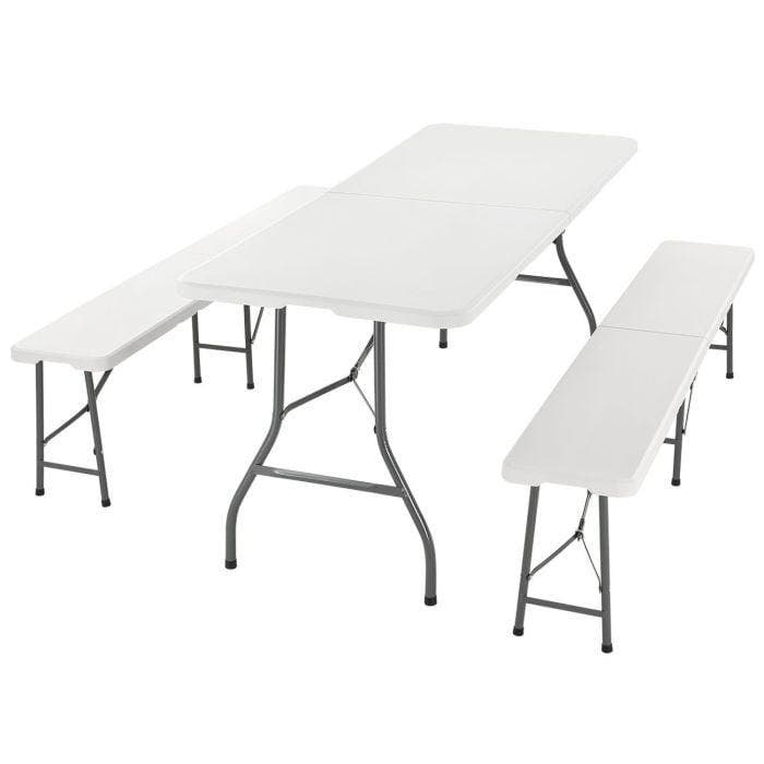 2dekans | Juskys Bayreuth Biertentgarnituur, 3-delig en, Caravanes & Camping, Accessoires de camping, Enlèvement ou Envoi