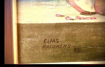 ELIAS P. - Bodegón con jarra