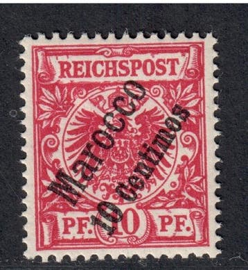 Duits postkantoor in Marokko 1899 - DP Marokko zeldzame