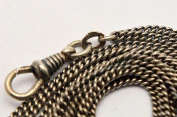 Argent 800 - Chaîne - Chaîne porte-montre de poche