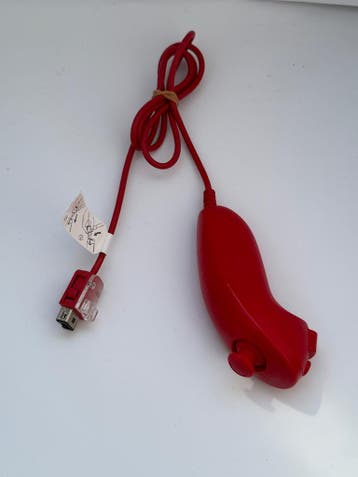 Nunchuck Rood - Wii, Verzenden, Gebruikt
