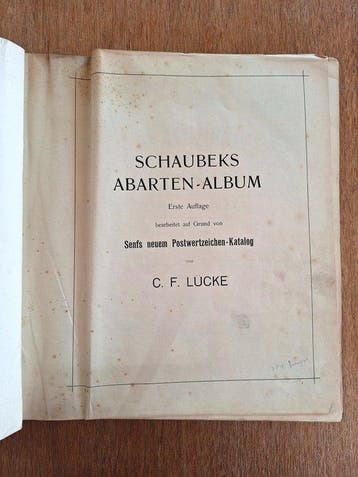 Wereld 1850/1920 - Schaubeks Abartenalbum -, Postzegels en Munten, Gestempeld