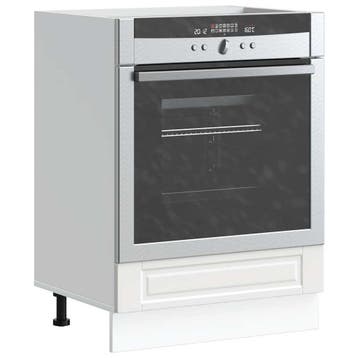 vidaXL Ovenkast Porto bewerkt hout wit, Verzenden