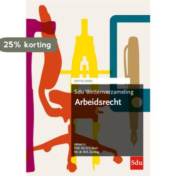 Sdu Wettenverzameling Arbeidsrecht / 2020 / Sdu, Verzenden