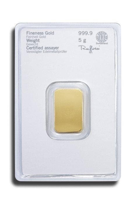 5 gram - Goud .999 - Heraeus, Germany - Verzegeld, Timbres & Monnaies, Métaux nobles & Lingots