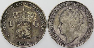 1 Gulden 1944 Nederland Wilhemina I, Verzenden, België