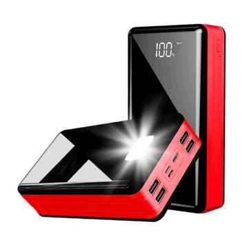 80.000mAh Powerbank met 4 Poorten - Ingebouwde Zaklamp -, Telecommunicatie, Verzenden, Nieuw, Stuff Certified®