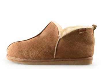 Shepherd Of Sweden Pantoffels in maat 45 Cognac, Verzenden, Zo goed als nieuw, Pantoffels of Sloffen, Overige kleuren