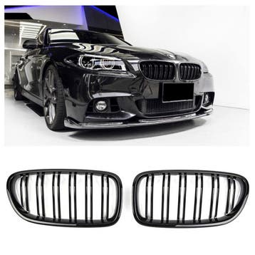 Sportieve Grille geschikt voor BMW 5-Serie F10 en F11 dubbel, Verzenden, Nieuw