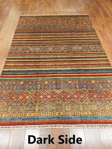 Premium multicolor 100% handgeknoopte Afghaanse wol