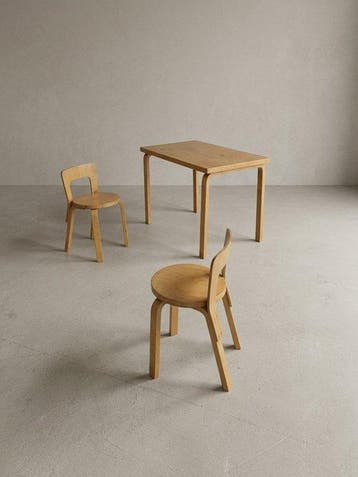Artek - Alvar Aalto - Table (3) - mod. 66 et mod. 81B - Bois