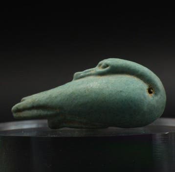 Oud-Egyptisch Faience Gebonden Eend Amulet - 40 mm, Antiek en Kunst