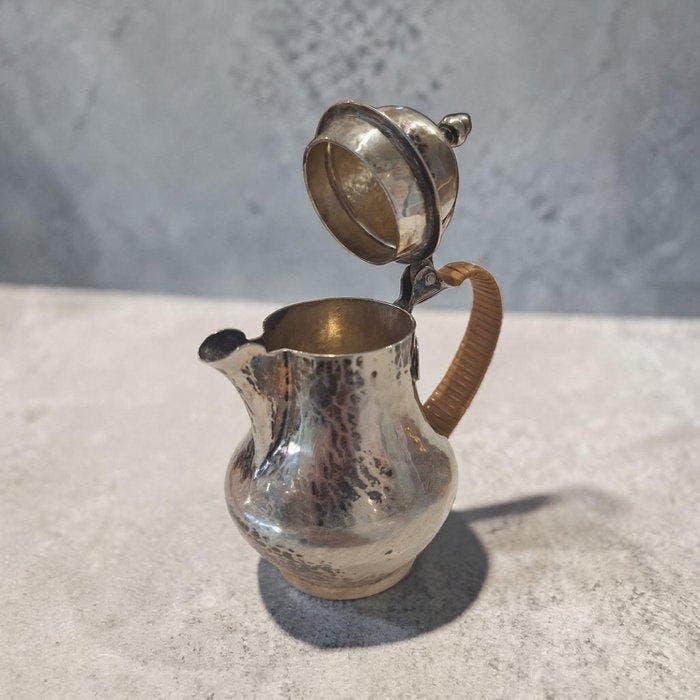 Koffiepot - .800 zilver - Italiaanse zilveren koffiepot, Antiek en Kunst, Antiek | Zilver en Goud