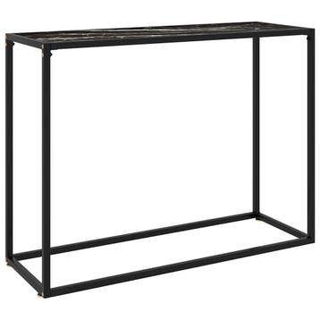 vidaXL Wandtafel 100x35x75 cm gehard glas zwart, Verzenden, Nieuw