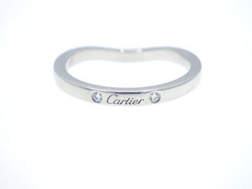 Cartier - Ring - Ballerina Wedding band Ring 3 Diamond Pt950, Nieuw